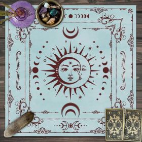 Tarot Tablecloth Board Game Decorative Cloth Have Your Power Mandala Moon Phase Floral Butterfly Tablecloth (Option: JP118-49x 49cm)