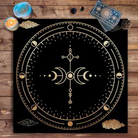 Tarot Tablecloth Board Game Decorative Cloth Have Your Power Mandala Moon Phase Floral Butterfly Tablecloth (Option: JP144-75x 75cm)